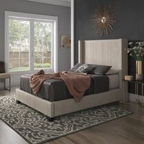 Alrai upholstered online bed